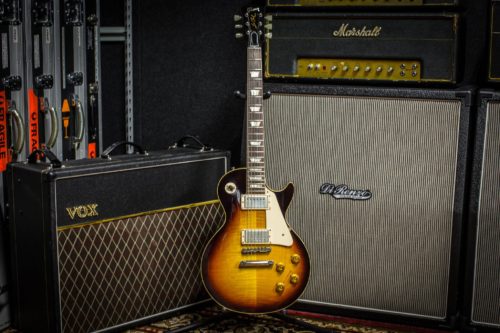 Gibson Les Paul Vox Marshall amps