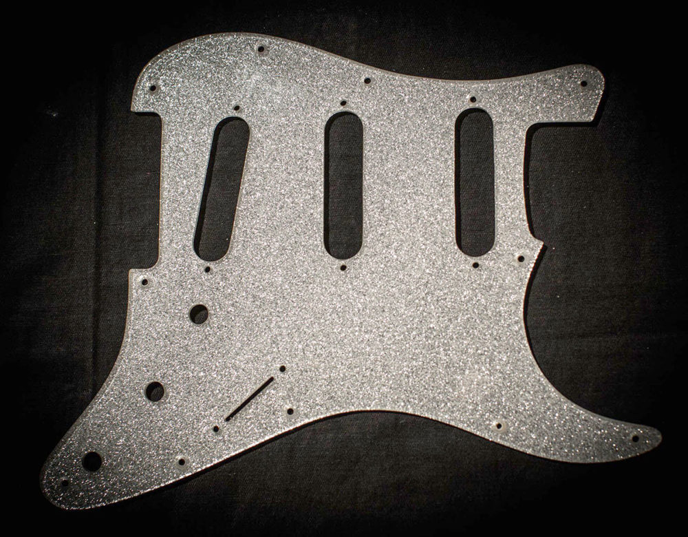 Di Renzo Scratchplate S-Style Black Sparkle